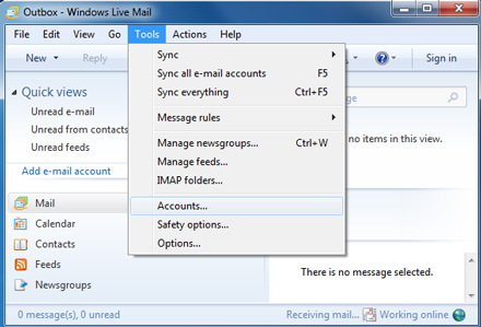 configuring windows live mail configuring windows live mail