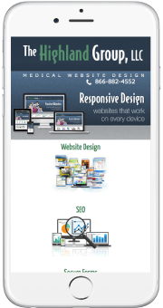 responsive smart phone medical website