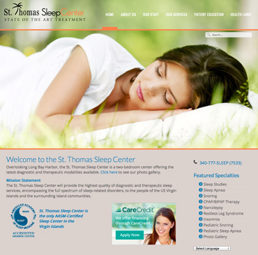 medical website redesign after