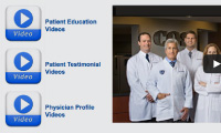 medical website video pages